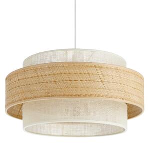 Luster BOHO na lane, priemer 40 cm, 1xE27/60W/230V, juta/krémová
