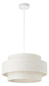 Luster na lanku BOHO 1xE27/60W/230V pr. 40 cm biela