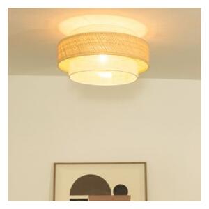 Stropné svietidlo BOHO 1xE27/60W/230V priemer 40 cm juta/krémová