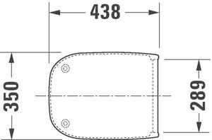 Duravit D-Code - WC sedátko so sklápacou automatikou, biela 0067390000