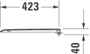 Duravit D-Code - WC sedátko so sklápacou automatikou, biela 0067390000