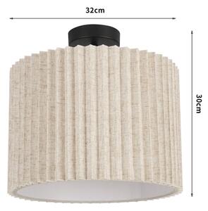 Brilagi - Prisadený luster NORDIC WAVE 1xE27/15W/230V pr. 32 cm ľanová/čierna