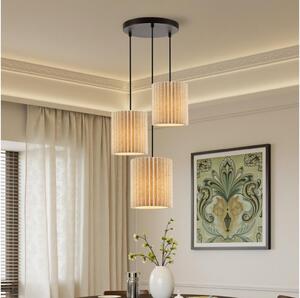 Brilagi - Luster na lanku NORDIC WAVE 3xE27/15W/230V pr. 38 cm ľan/čierna