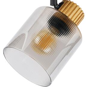 Brilagi - Stojacia lampa HYGGE 3xE14/15W/230V drevo/dymová