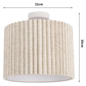 Brilagi - Prisadený luster NORDIC WAVE 1xE27/15W/230V priemer 32 cm ľan/biela