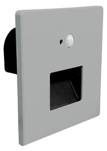 Brilagi - LED schodiskové svietidlo so senzorom JACK LED/3W/230V 3000/4000/6500K sivá