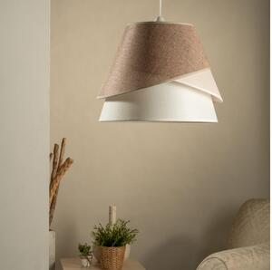 ONLI - Luster na lanku POLLON 1xE27/15W/230V hnedá/krémová/béžová