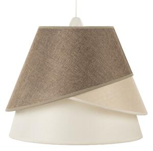 ONLI - Luster na lanku POLLON 1xE27/15W/230V hnedá/krémová/béžová