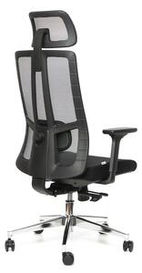 Kancelárska ergonomická stolička Sego STRETCH — čierna