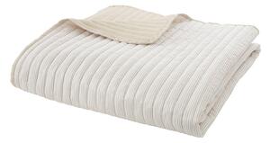 Béžový prešívaný pléd 220x230 cm Stripe – Catherine Lansfield
