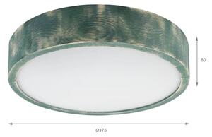 Brilagi - Stropné svietidlo PINO 2xE27/15W/230V borovica/zelená priemer 37,5 cm