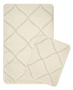 Krémové kúpeľňové predložky v súprave 2 ks 50x80 cm Cizgili – Foutastic