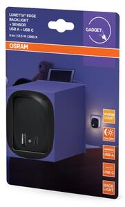 Osram- LED Nočné svietidlo do zásuvky so senzorom a USB LUNETTA LED/12,5W/230V