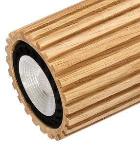 Brilagi - Bodové svietidlo MODERN WOOD 3xGU10/8W/230V drevo/čierna