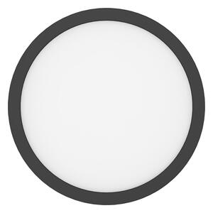 LED stropné svietidlo EVORA LED/24W/230V 3000/4000/6000K priemer 30 cm čierne