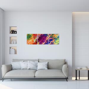 Farebný abstraktný obraz (Obraz 90x30cm)
