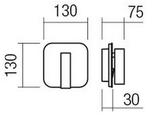 Redo 01-2977 - LED nástenné svietidlo QUDA LED/6W/230V + LED/3W CRI 90 zlaté