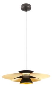 Redo 01-3001 - Závesný LED luster FARGO na lankách LED/16,5W/230V pr. 50 cm čierna/zlatá