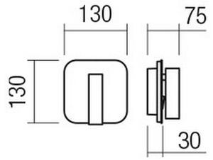 Redo 01-2978 - LED nástenné svietidlo QUDA LED/6W/230V + LED/3W CRI 90 chróm