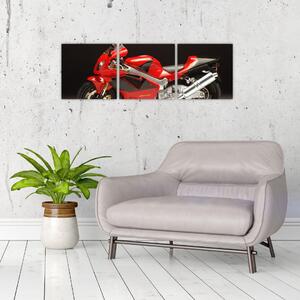 Obraz červené motorky (Obraz 90x30cm)
