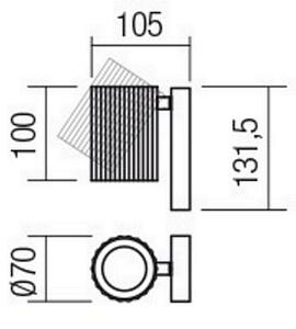 Redo 01-2548 - Nástenné bodové svietidlo DELPHI 1xGU10/7W/230V biela