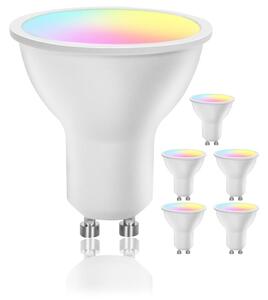 Sada 6x LED stmievateľných žiaroviek GU10/6,5W/230V 2700-6500K Wi-Fi - Aigostar