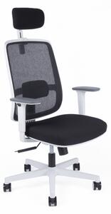 Kancelárska ergonomická stolička Office Pro CANTO W — čierna / biela