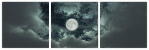 Obraz mesiace a mrakov (Obraz 90x30cm)