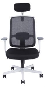 Kancelárska ergonomická stolička Office Pro CANTO W — čierna / biela