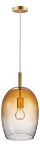 Nordlux - Závesný luster UMA na lanku 1xE27/40W/230V pr. 23 cm hnedá/dymiavá