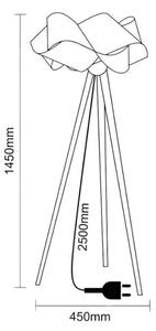 Drevená stojaca lampa 1xE27/60W/230V masív/dýha/jaseň