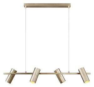 Nordlux - Závesný luster na lane ALANIS 4xGU10/15W/230V mosadz