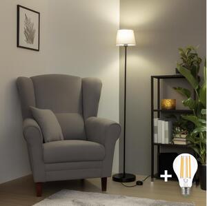 Brilagi - LED stojacia lampa CERIA 1xE27/40W/230V pr. 20,5 cm sivá/čierna