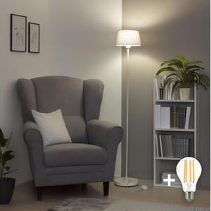 Brilagi - LED stojacia lampa CERIA 1xE27/40W/230V pr. 25 cm sivá/biela