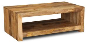 Konferenčný stolík Hina s plnými bokmi 90x40x60 z mangového dreva Mango natural