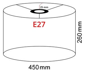Brilagi - LED stojacia lampa CERIA 1xE27/40W/230V pr. 45 cm béžová/čierna