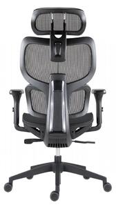 Kancelárska ergonomická stolička ETONNANT — sieťovina, čierna, nosnosť 130 kg