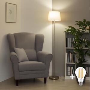 Brilagi - LED stojacia lampa CERIA 1xE27/40W/230V priemer 30 cm béžová/matný chróm