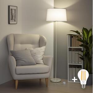 Brilagi - LED Stojacia lampa CERIA 1xE27/40W/230V pr. 45 cm biela