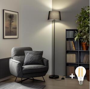 Brilagi - LED stojacia lampa CERIA 1xE27/40W/230V, priemer 30 cm, čierna