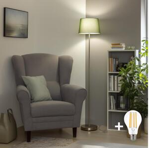 Brilagi - LED stojacia lampa CERIA 1xE27/40W/230V, priemer 30 cm, zelená/matný chróm