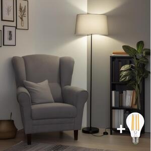 Brilagi - LED stojacia lampa CERIA 1xE27/40W/230V pr. 45 cm sivá/čierna