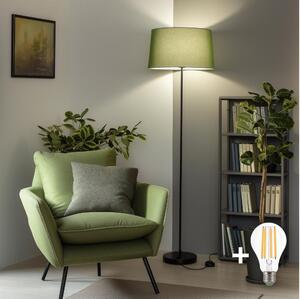 Brilagi - LED Stojacia lampa CERIA 1xE27/40W/230V pr. 45 cm zelená/čierna