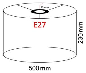 Brilagi - LED stojacia lampa CERIA 1xE27/40W/230V, priemer 50 cm, béžová/čierna