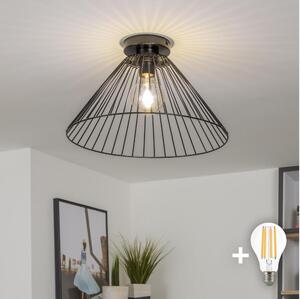 Brilagi - LED prisadený luster CERIA WIRE 1xE27/40W/230V priemer 45 cm čierny