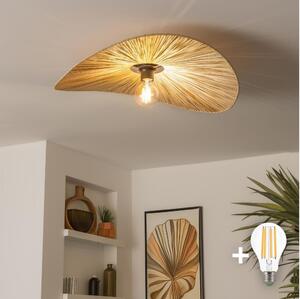 Brilagi - LED prisadený luster CERIA BOHO 1xE27/40W/230V, priemer 60 cm, rafia