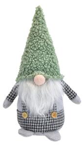 Vianočný škriatok so zelenou čiapkou, 30 cm