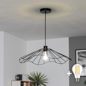 Brilagi - LED luster na lanku CERIA WIRE 1xE27/40W/230V priemer 60 cm čierna