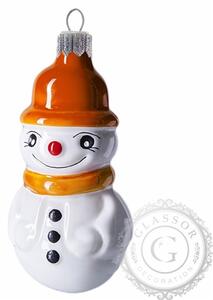 Sněhuláček s oranžovou čepicí