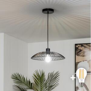 Brilagi - LED luster na lanku CERIA WIRE 1xE27/40W/230V pr. 26 cm čierna